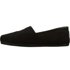 SKECHERS Women's BOBS Plush Canvas Slip-On Shoes -All Shoe Shop 1362691 001 alt4