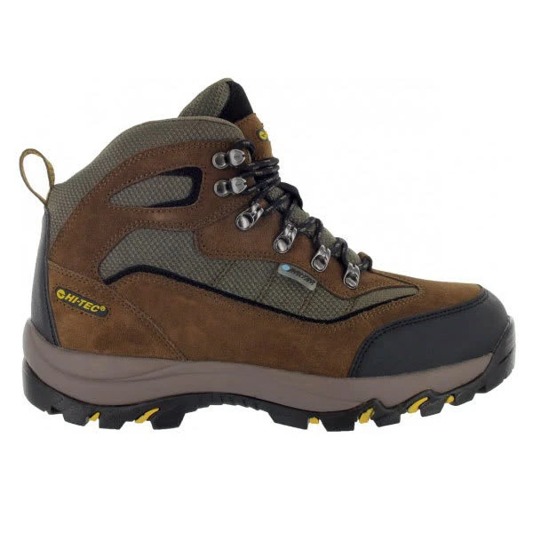 HI-TEC Men's Skamania WP Hiking Boots, Brown/Gold 2 HI-TEC Men's Skamania WP Hiking Boots, Brown/Gold - Image 2