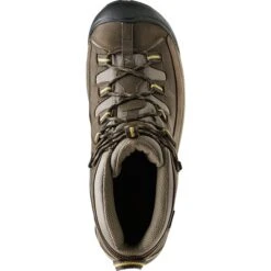 KEEN Men's Targhee II Mid WP Hiking Boots, Black Olive/Yellow -All Shoe Shop 1365318 001 alt4