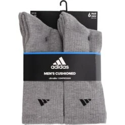 ADIDAS Men's Athletic Crew Socks, 6 Pack 6 ADIDAS Men's Athletic Crew Socks, 6 Pack -All Shoe Shop 2025811 004 alt2
