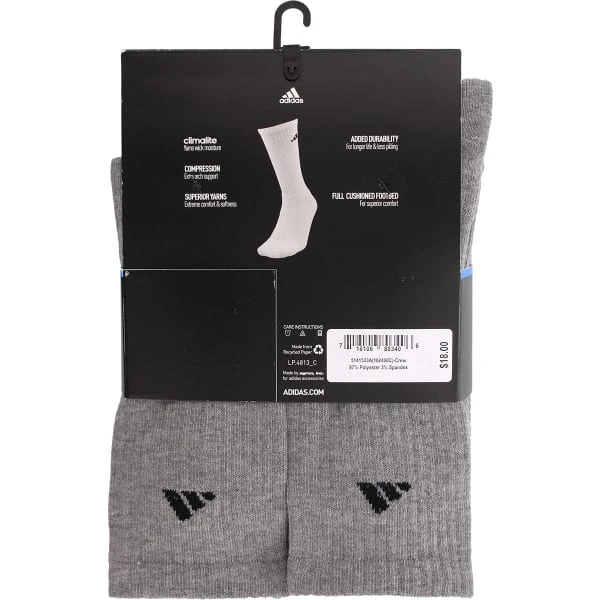 ADIDAS Men's Athletic Crew Socks, 6 Pack 4 ADIDAS Men's Athletic Crew Socks, 6 Pack - Image 4