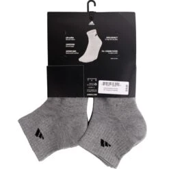 ADIDAS Men's Athletic Quarter Socks, 6 Pack -All Shoe Shop 2025812 004 alt3
