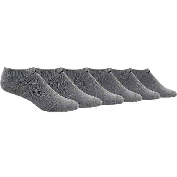 ADIDAS Men's Athletic No-Show Socks, 6 Pack 1 ADIDAS Men's Athletic No-Show Socks, 6 Pack