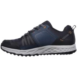 SKECHERS Men's Escape Plan Trail Shoes, Navy/Orange -All Shoe Shop 2029695 402 alt2