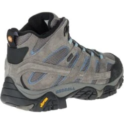 MERRELL Women's Moab 2 Mid Waterproof Hiking Boots, Granite , Wide -All Shoe Shop 2032259 004 alt7