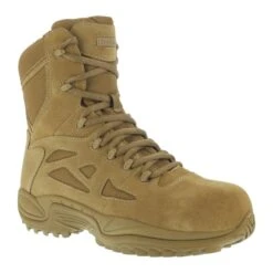 REEBOK WORK Women's Rapid Response Composite Toe Work Boots, Coyote, Wide