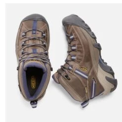 KEEN Women's Targhee II Mid Waterproof Hiking Boots, Goat/Crown Blue -All Shoe Shop 2039761 202 alt3