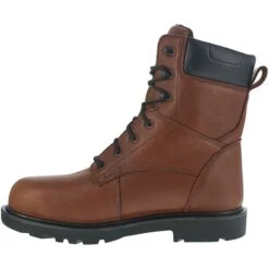IRON AGE Men's Hauler Composite Toe 8 In. Plain Toe Waterproof Work Boots, Brown -All Shoe Shop 2047562 201 alt2