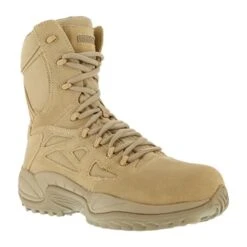 REEBOK WORK Women's Rapid Response RB Composite Toe Stealth 8" W/ Side Zipper Boot