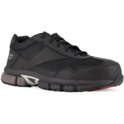 REEBOK WORK Women's Ketia Composite Toe Performance Cross Trainer, Black/Silver