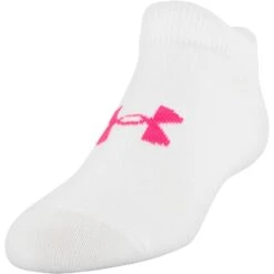 UNDER ARMOUR Girls' Essential No Show Socks, 6-Pack -All Shoe Shop 2057082 101 alt7