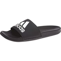 ADIDAS Men's Adilette Cloudfoam Plus Logo Slides 12 ADIDAS Men's Adilette Cloudfoam Plus Logo Slides -All Shoe Shop 2057256 001 alt2