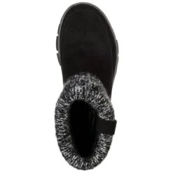 SKECHERS Women's Easy Going Heighten Fold Over Knit Collar Bootie -All Shoe Shop 2061762 001 alt4