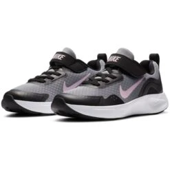 NIKE Girls' WearAllDay Sneakers -All Shoe Shop 2070600 001 alt4
