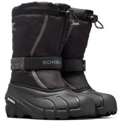 SOREL Boys' Youth Flurry Winter Boots 8 SOREL Boys' Youth Flurry Winter Boots -All Shoe Shop 2072356 010 alt2