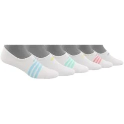 ADIDAS Women's Superlite No Show Socks, 6 Pack -All Shoe Shop 2074400 101 alt2