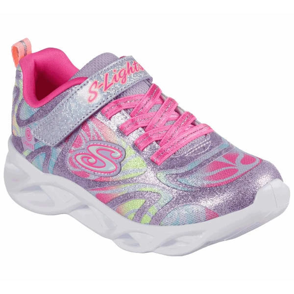 SKECHERS Girls' S Lights: Twisty Brights - Dazzle Flash Sneaker 1 SKECHERS Girls' S Lights: Twisty Brights - Dazzle Flash Sneaker