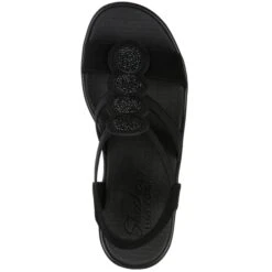 SKECHERS Women's Rumble On Camp Glam Wedge Sandal -All Shoe Shop 2079421 001 alt3