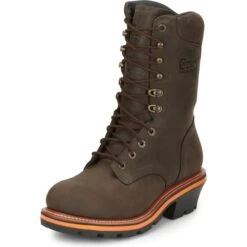 CHIPPEWA Men's Thunderstruck 10" Soft Toe Insulated Logger Boots, Extra Wide Width -All Shoe Shop 2080415 202 alt3