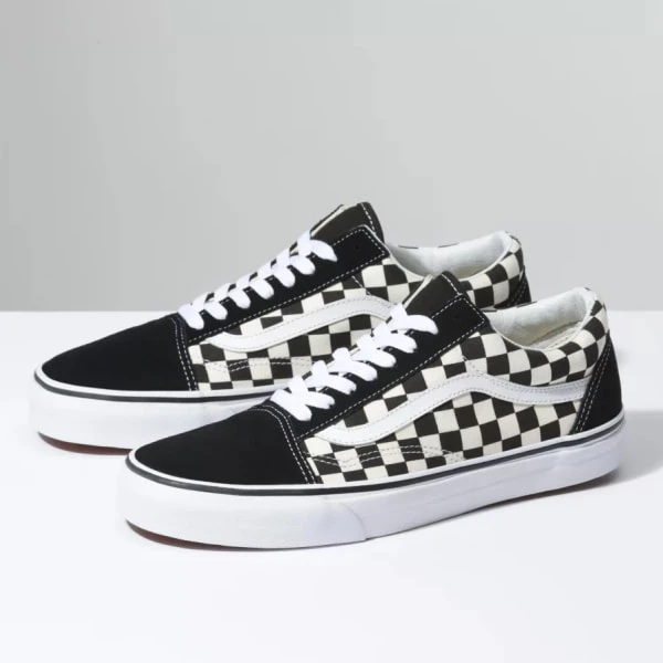 VANS Men's Primary Check Old Skool Shoes 5 VANS Men's Primary Check Old Skool Shoes - Image 5