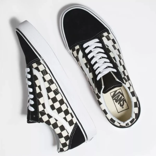 VANS Men's Primary Check Old Skool Shoes 6 VANS Men's Primary Check Old Skool Shoes - Image 6