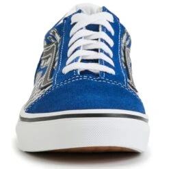 VANS Little Boys' Old Skool Reflect Check Flame Shoes -All Shoe Shop 2085443 408 alt3