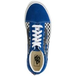VANS Little Boys' Old Skool Reflect Check Flame Shoes -All Shoe Shop 2085443 408 alt5