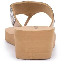 OLIVIA MILLER Women's Animal Print Wedge Sandals -All Shoe Shop 2087791 205 alt4