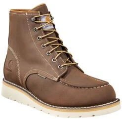 CARHARTT Men's Waterproof 6" Moc Toe Wedge Boot, Wide
