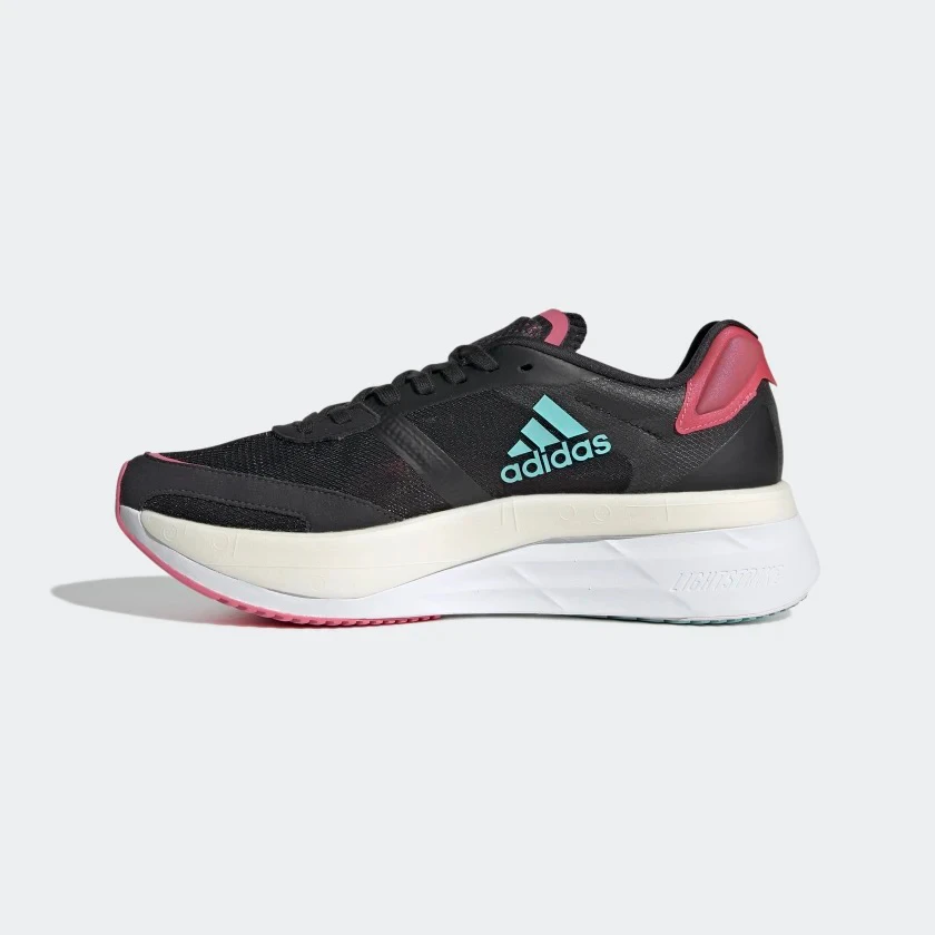 ADIDAS Women's Adizero Boston 10 (Carbon/Mint Ton/Rose Tone) 2 ADIDAS Women's Adizero Boston 10 (Carbon/Mint Ton/Rose Tone) - Image 2