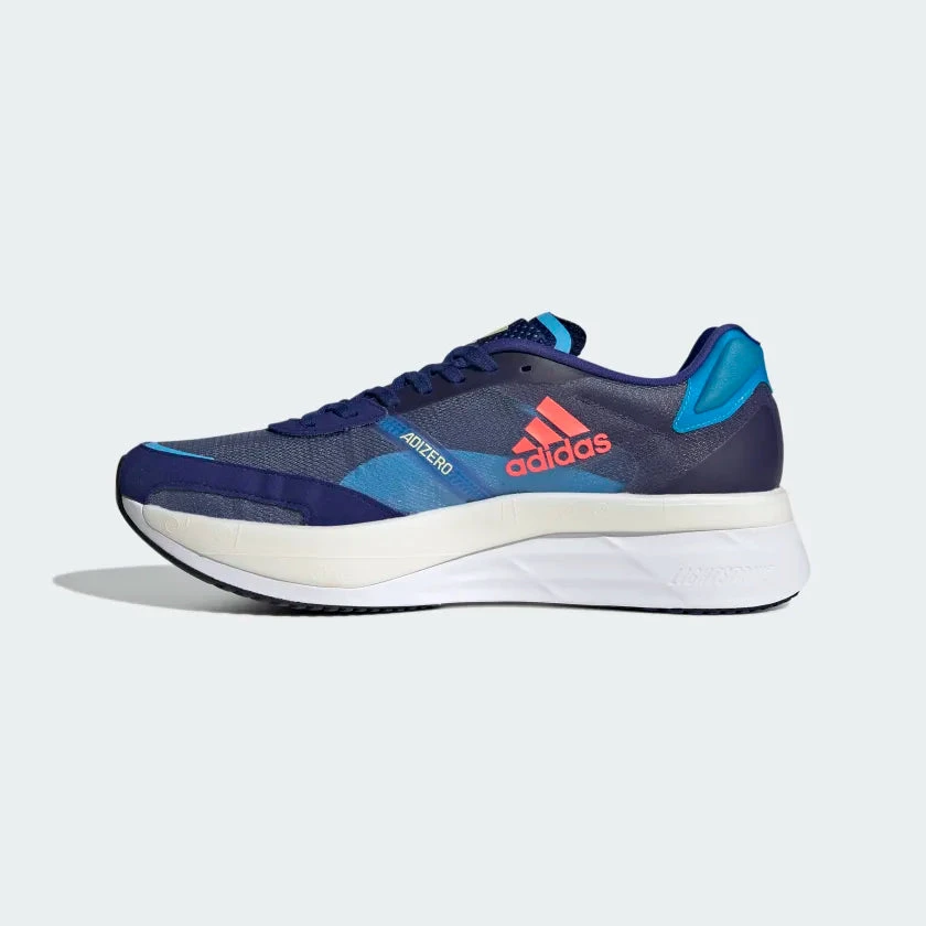 ADIDAS Men's Adizero Boston 10 (Legacy Indigo / Turbo / Sky Rush) 2 ADIDAS Men's Adizero Boston 10 (Legacy Indigo / Turbo / Sky Rush) - Image 2