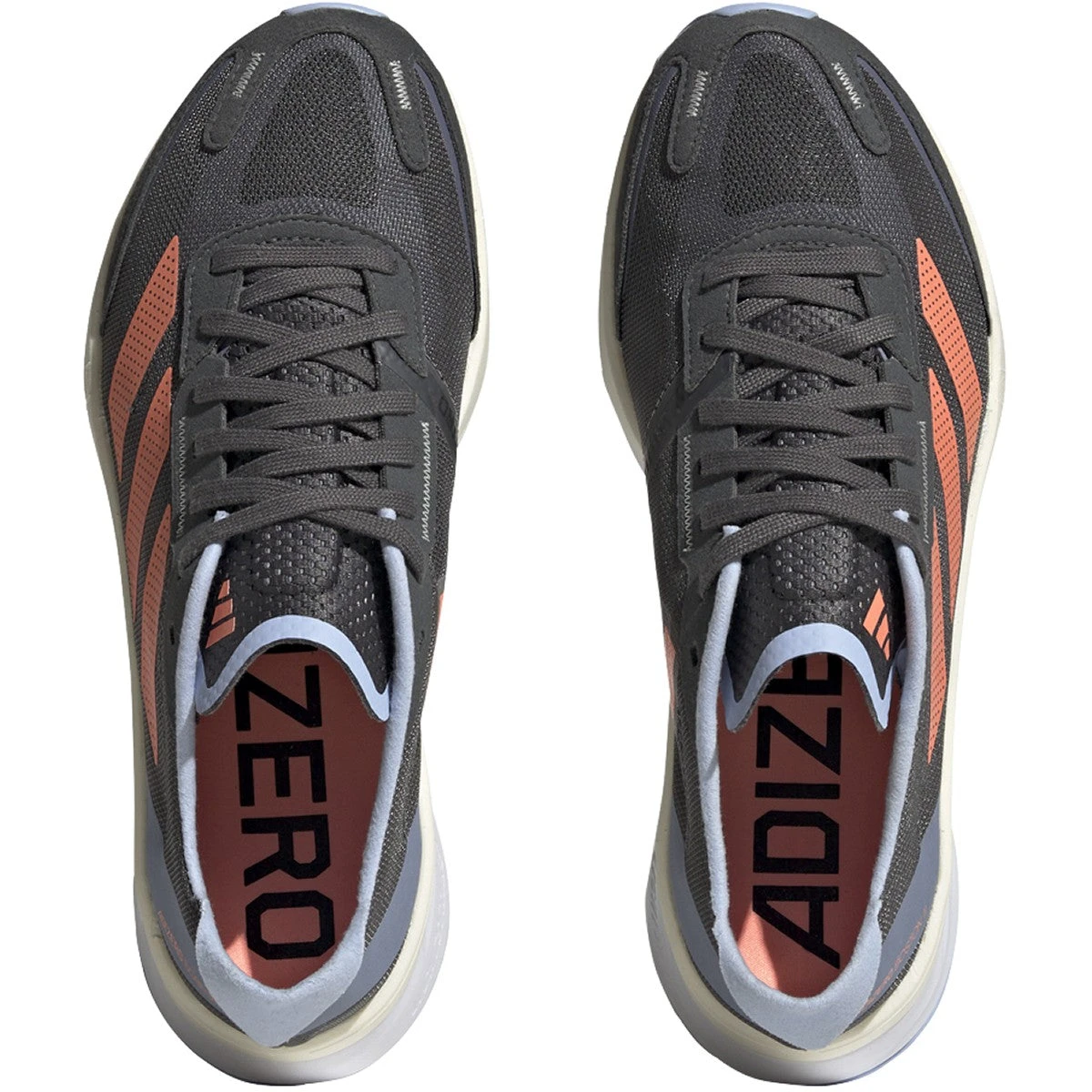 ADIDAS Women's Adizero Boston 11 (Grey Six/Coral Fusion/Blue Dawn) 2 ADIDAS Women's Adizero Boston 11 (Grey Six/Coral Fusion/Blue Dawn) - Image 2