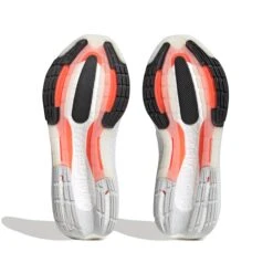 ADIDAS Men's Ultraboost Light (Footwear White/Core Black/Solar Red) -All Shoe Shop HQ6351 4 FOOTWEAR Photography BottomView white