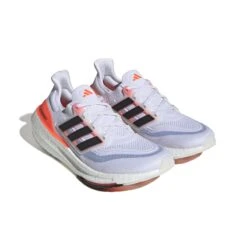 ADIDAS Men's Ultraboost Light (Footwear White/Core Black/Solar Red) -All Shoe Shop HQ6351 6 FOOTWEAR Photography FrontLateralTopView white