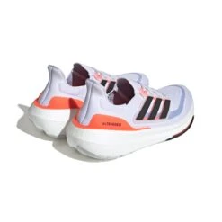 ADIDAS Men's Ultraboost Light (Footwear White/Core Black/Solar Red) -All Shoe Shop HQ6351 7 FOOTWEAR Photography BackLateralTopView white
